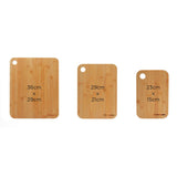 Westinghouse 3 Piece Bamboo Chopping Board Set Reversible Water Resistant