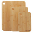 Westinghouse 3 Piece Bamboo Chopping Board Set Reversible Water Resistant