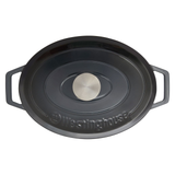 Westinghouse 5L/30cm Cast Iron Oval Casserole Pot - Ombre Grey (WHCIPO3002G)