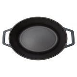 Westinghouse 5L/30cm Cast Iron Oval Casserole Pot - Ombre Grey (WHCIPO3002G)