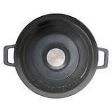 Westinghouse 5L 25cm Round Cast Iron Pot Casserole in Ombre Grey