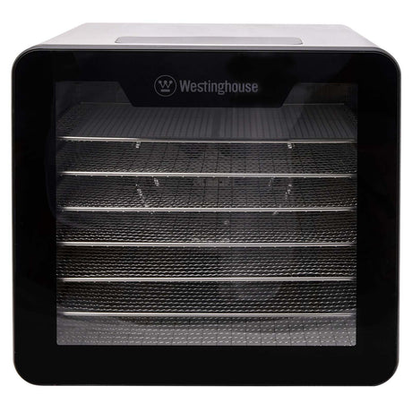 Westinghouse 600W Dehydrator w Stainless Steel Trays - Silver/Black