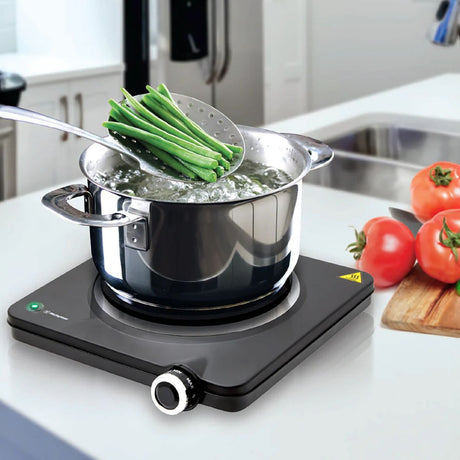 Westinghouse Single Electric Hot Plate Easy Operation Cast Iron Plate (WHEHP01K)