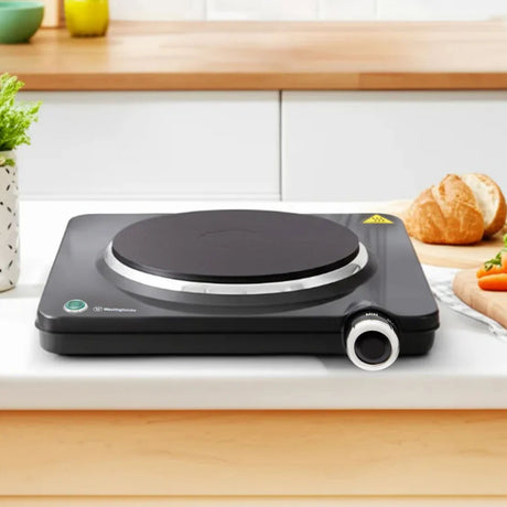 Westinghouse Single Electric Hot Plate Easy Operation Cast Iron Plate (WHEHP01K)