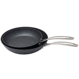 2pc Westinghouse 24cm/28cm Frypan Set Multi-Layer Non-Stick Home Cooking Black