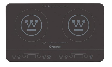 Westinghouse 2400W Twin Induction Touchscreen Cooktop / Hot plate - Black