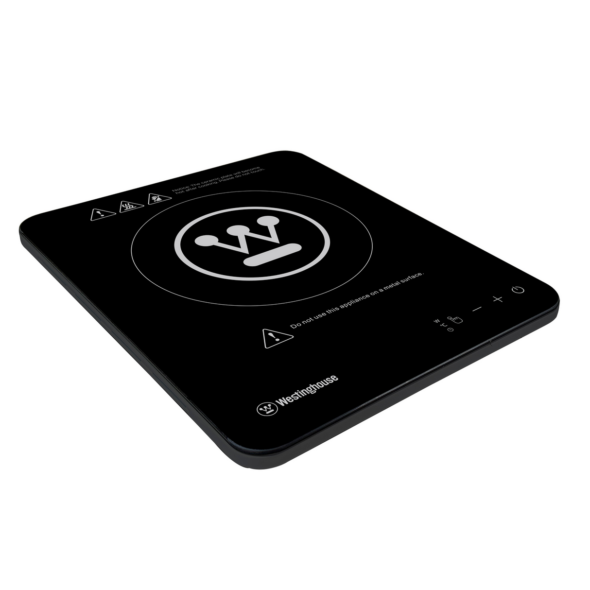 Westinghouse Tablet Style Induction Electric Cooktop 2000W Super Slim Single - Black (WHIC03K)