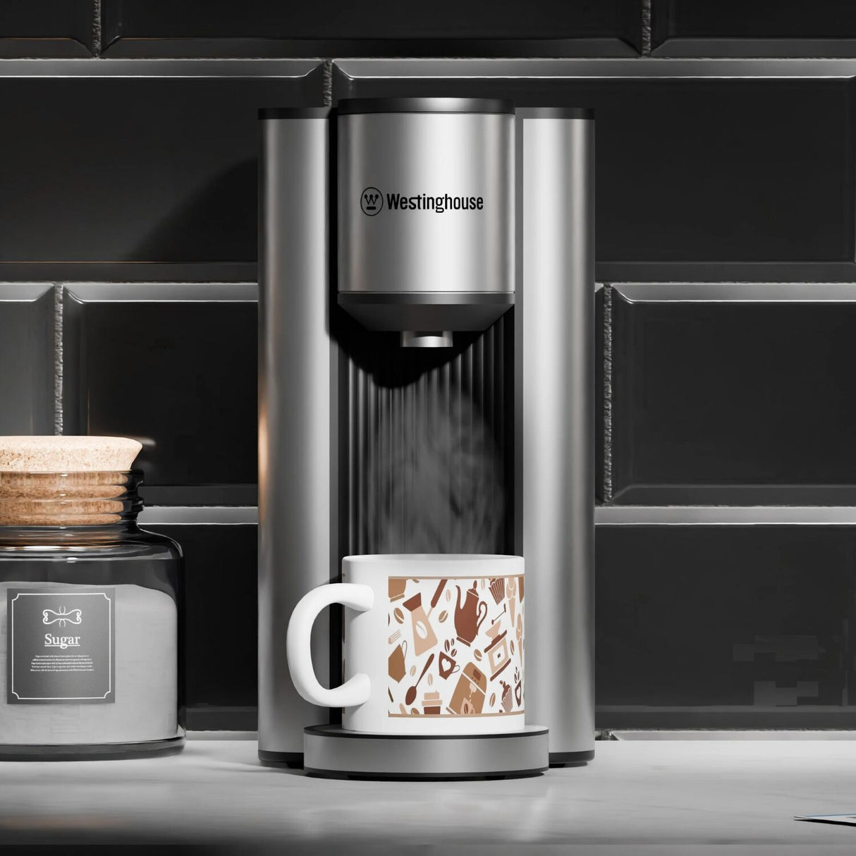 Westinghouse Instant Hot Water Dispenser 2.3L Removable Jug Stainless Steel (WHIHWD06SS)