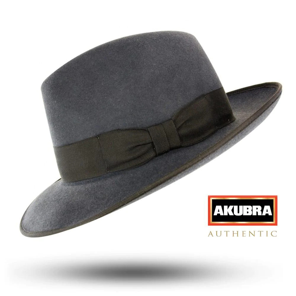 Akubra Whippet Trilby Hat Fur Felt - Grey - 54cm