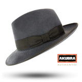 Akubra Whippet Trilby Hat Fur Felt - Grey - 54cm