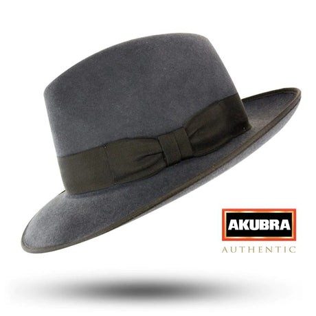Akubra Whippet Trilby Hat Fur Felt - Grey - 54cm