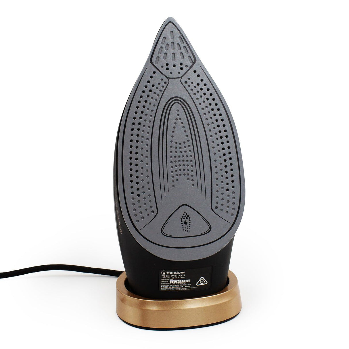 Westinghouse Premium Steam Iron 2200W 300ml in Black & Gold