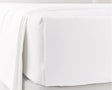 100% Cotton Percale Sheet Set - Fitted & Flat Sheets + Pillowcases - White