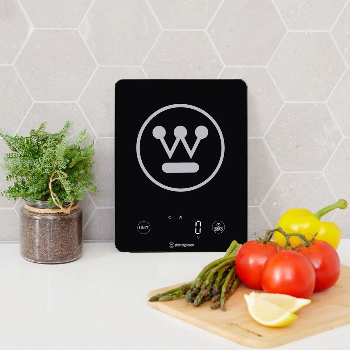 Westinghouse 10kg Slimline Digital Kitchen Scale - Black (WHKS04K)