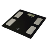 Westinghouse 150kg Bathroom Scales Bath Personal Tempered Glass Digital in Black - WHPS02K