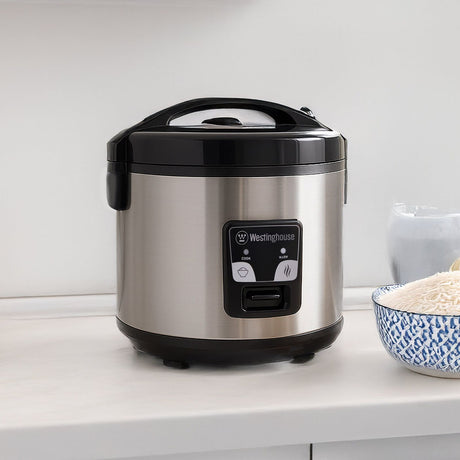Westinghouse 10 Cup Rice Cooker 700W Keep Warm Function (WHRC05SS)