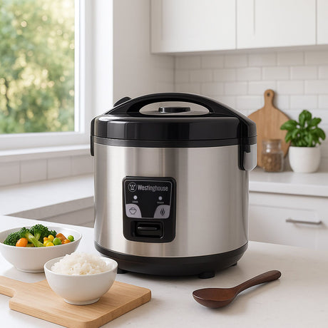 Westinghouse 10 Cup Rice Cooker 700W Keep Warm Function (WHRC05SS)