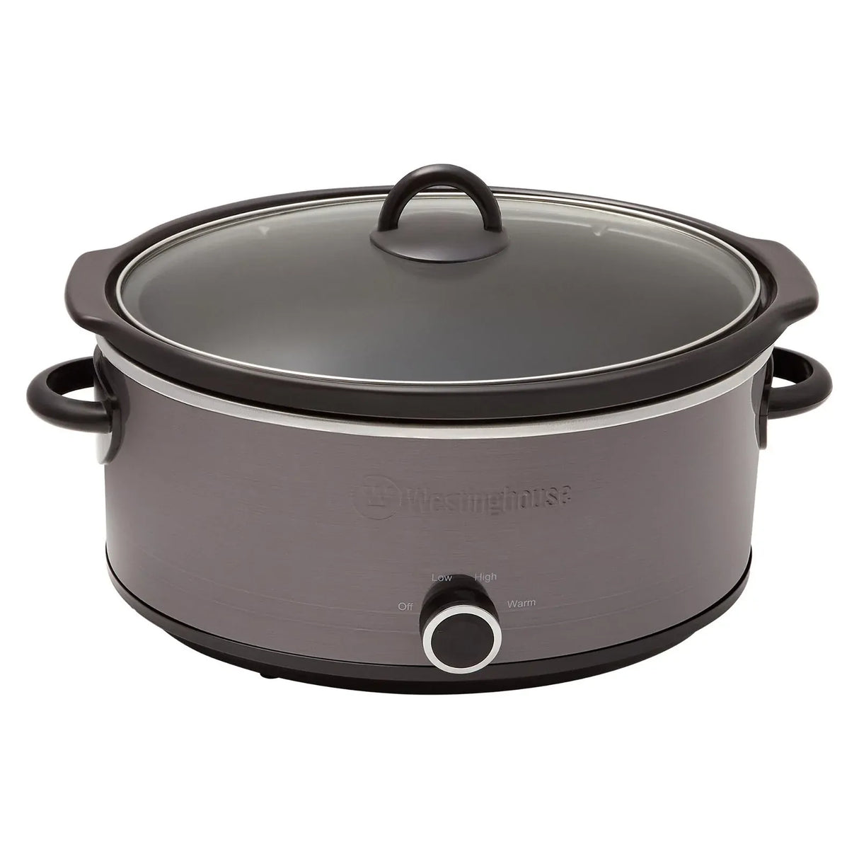 Westinghouse Slow Cooker 6.5L Cermaic Pot Black Stainless - WHSC08KS