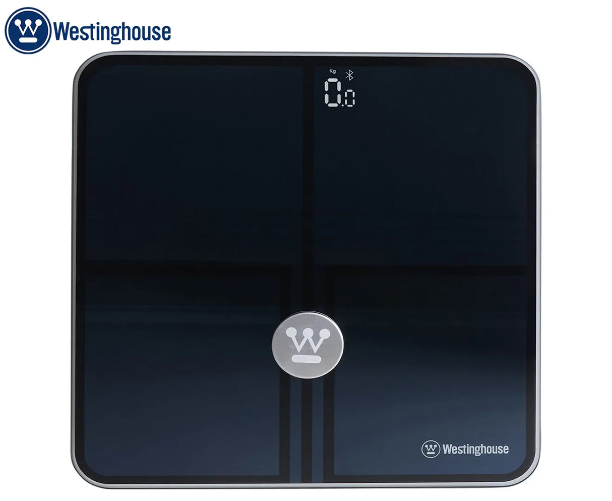 Westinghouse Bluetooth Personal Bathroom Body Scale 180kg Max Capacity - Black