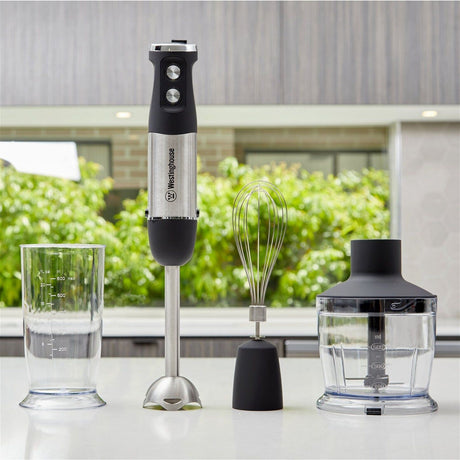 Westinghouse Stainless Steel Handheld Stick Mixer 800W Speed Control