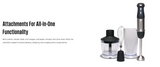 Westinghouse Stainless Steel Handheld Stick Mixer 800W Speed Control