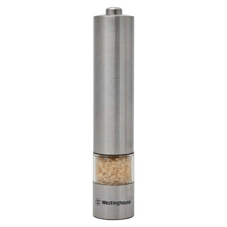 Westinghouse Electric Salt & Pepper Mill with LED Light - Stainless Steel