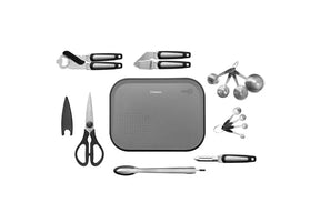 8pc Westinghouse Stainless SteelCan Opener/Garlic Crusher/Measuring Spoons/Cups - WHUTLS03K