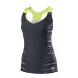 Wilson Cardiff Wavy Print Womens Tennis Tank Top - Coal (WR3121200)