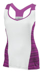 WILSON Womens Cardiff Wavy Print Tennis Tank Top T Shirt Tee WR3121200 - White - S