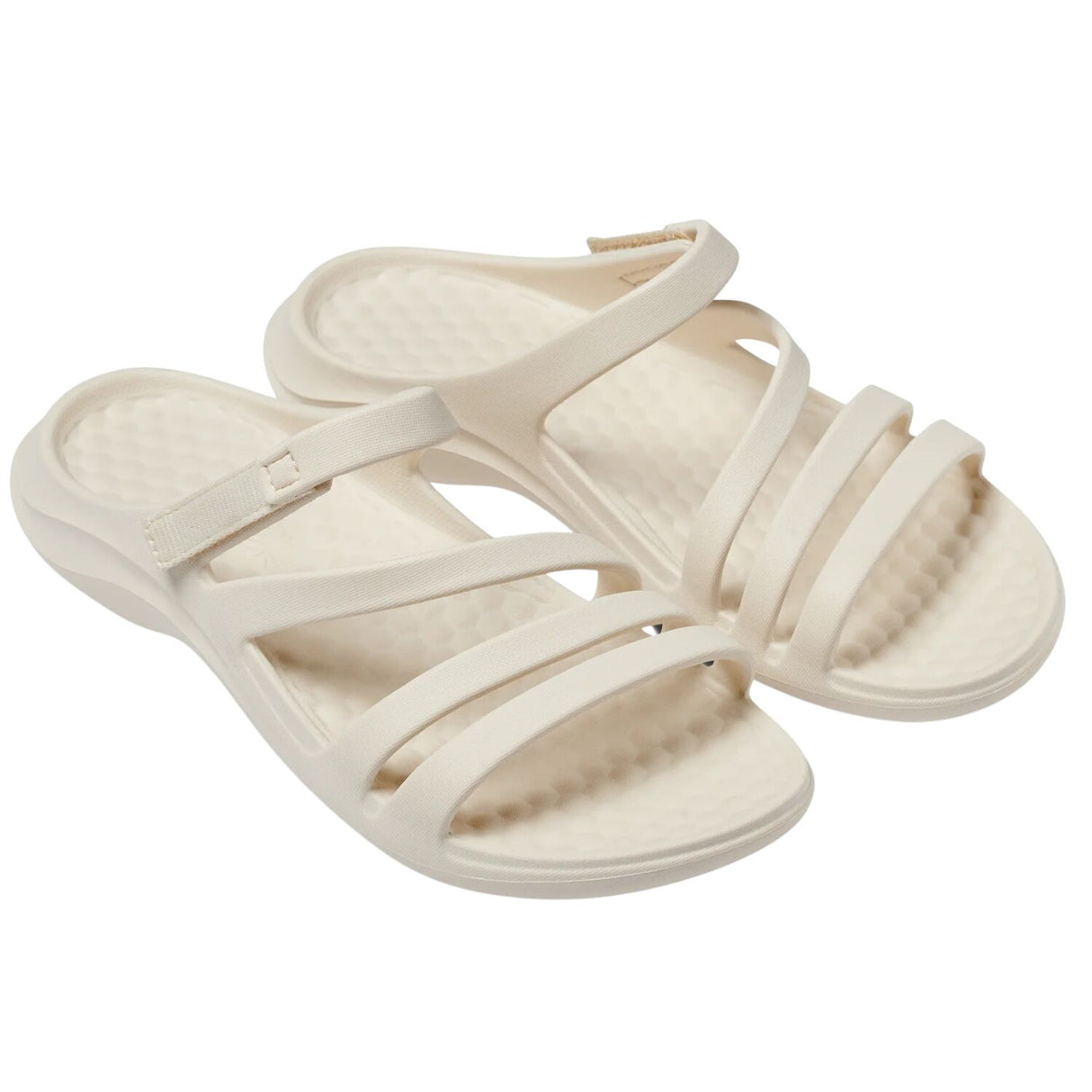 Joybees Womens Lakeshore Swiftwater Sandals Flip Flops Thongs in Solid Bone