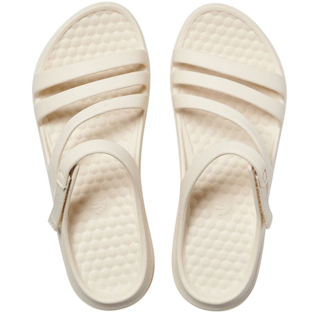 Joybees Womens Lakeshore Swiftwater Sandals Flip Flops Thongs in Solid Bone