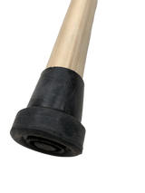 93cm WOODEN WALKING STICK Wood Cane Pole Carved Varnished Deluxe Sturdy - Beige
