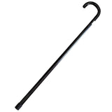 93cm WOODEN WALKING STICK Wood Cane Pole Carved Varnished Deluxe Sturdy - Black