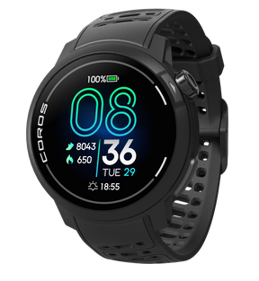 Coros Pace Pro GPS Sport Watch w/ Silicone Band in Black