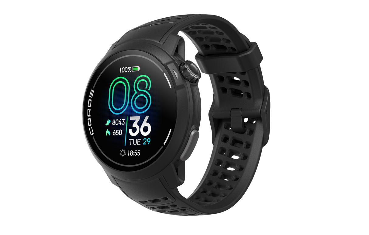 Coros Pace Pro GPS Sport Watch w/ Silicone Band in Black