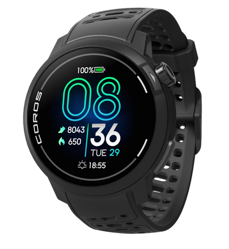 Coros Pace Pro GPS Sport Watch w/ Silicone Band in Black