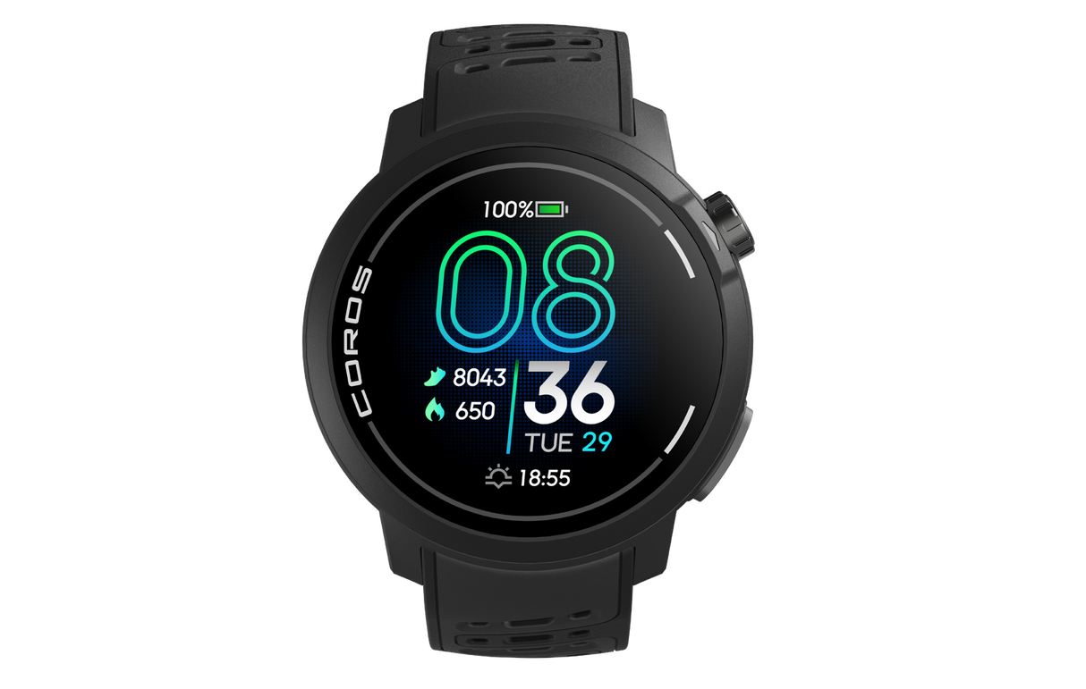 Coros Pace Pro GPS Sport Watch w/ Silicone Band in Black