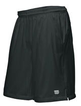 WILSON Mens Rush 10" Tennis Shorts Gym Sports  - Black