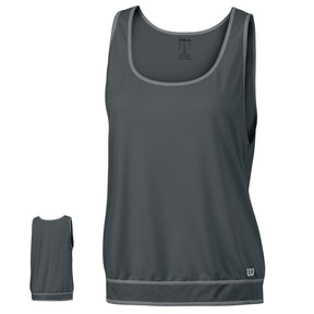 WILSON Womens Spring Mesh Tank Top nanoWIK Tennis - Grey