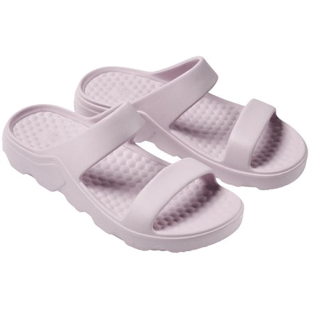 Joybees Womens Riviera Sandal Lightweight Slip-On Comfort Lug Sole in Misted Mauve