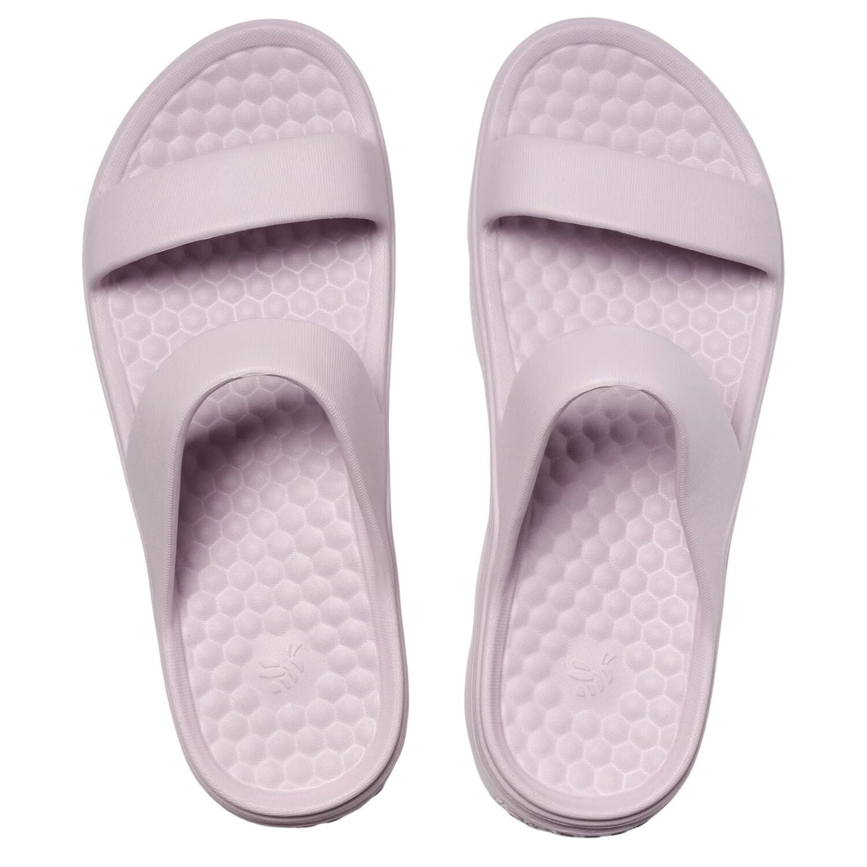 Joybees Womens Riviera Sandal Lightweight Slip-On Comfort Lug Sole in Misted Mauve