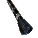 90cm Extra Sturdy Aluminium Walking Stick Pole w Ergonomic Handle - Black/Silver