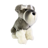 Bocchetta Watson 35cm Sitting Schnauzer Plush Toy (Realistic Stuffed Animal Dog Gift)