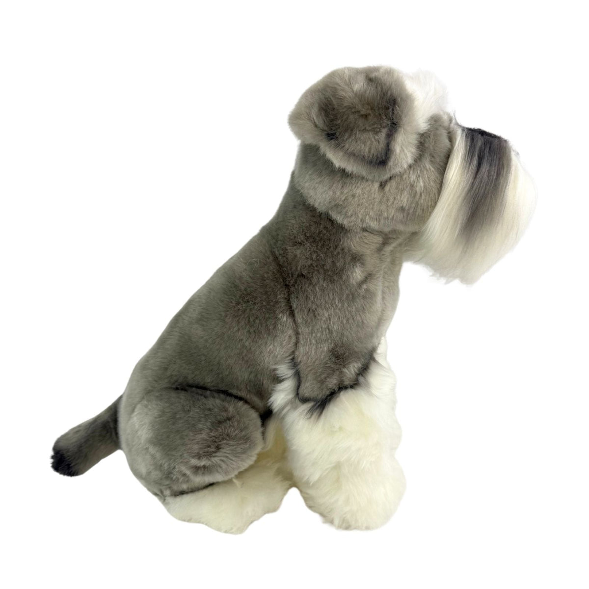 Bocchetta Watson 35cm Sitting Schnauzer Plush Toy (Realistic Stuffed Animal Dog Gift)