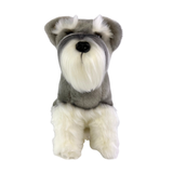 Bocchetta Watson 35cm Sitting Schnauzer Plush Toy (Realistic Stuffed Animal Dog Gift)