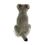 Bocchetta Watson 35cm Sitting Schnauzer Plush Toy (Realistic Stuffed Animal Dog Gift)