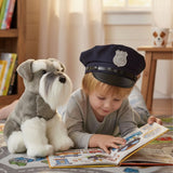 Bocchetta Watson 35cm Sitting Schnauzer Plush Toy (Realistic Stuffed Animal Dog Gift)