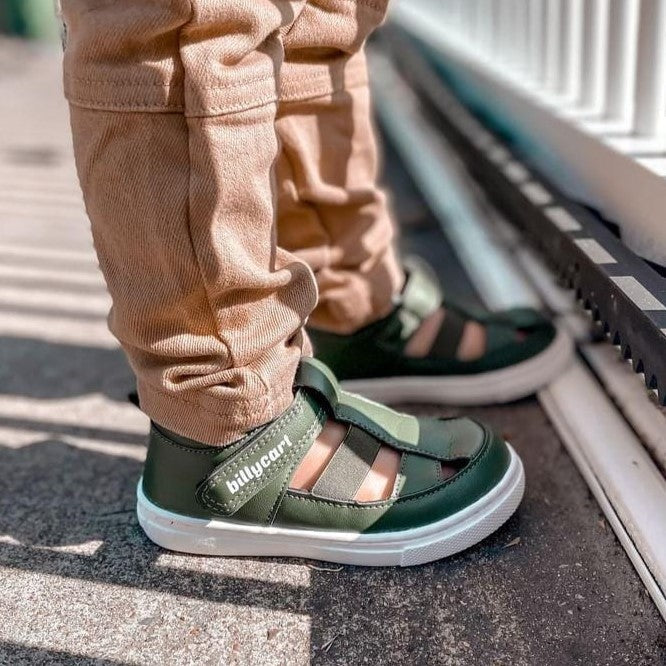 Billycart Morgan Kids Wide-Fit Sandals - Green (Toddler Shoes)
