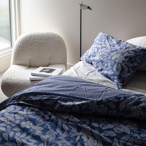 100% Cloud Cotton Duvet Quilt Cover Set w/ 2 Pillow Cases in Willow