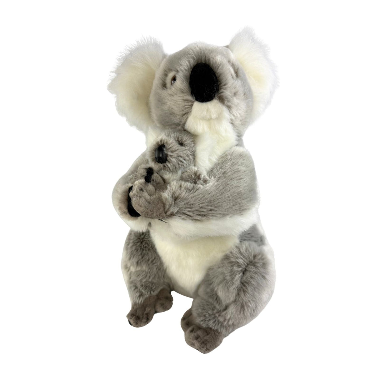Bocchetta Willow 38cm Koala with Baby Plush Toy - Grey (Australian Stuffed Animal Souvenir Gift)